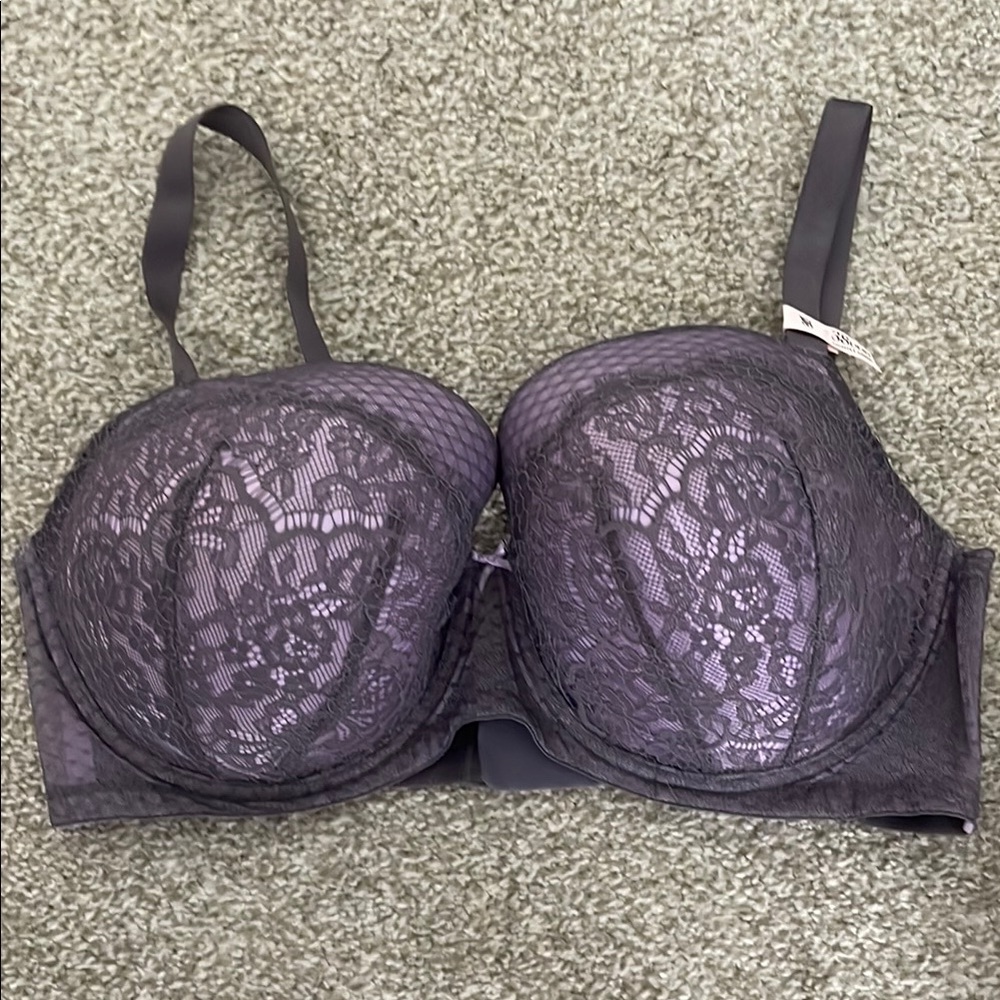 Victoria's Secret Purple Lace Overlay Bra